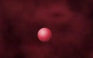 Scarlet Abyss Planetfall II — dark black and red galaxy background, variation II