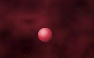Scarlet Abyss Planetfall III — dark black and red galaxy background, variation III
