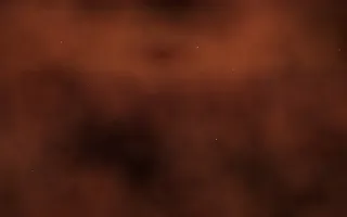 Vermilion Shroud Nebula II — dark black, brown and orange galaxy background, variation II