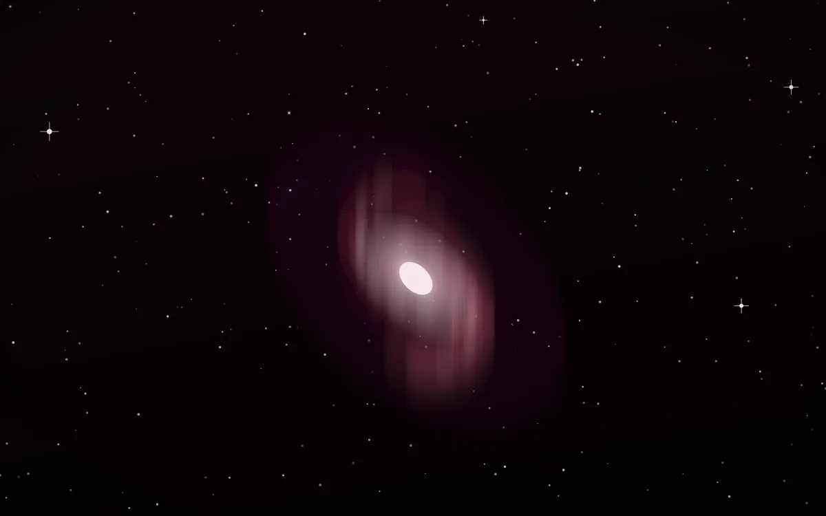 Wine-Dark Deep Spiral — dark black, pink and white galaxy background