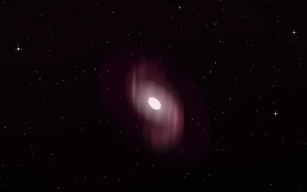 Wine-Dark Deep Spiral — dark black, pink and white galaxy background