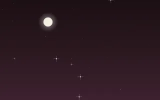 Ember Night Stars — dark black, pink and orange galaxy background