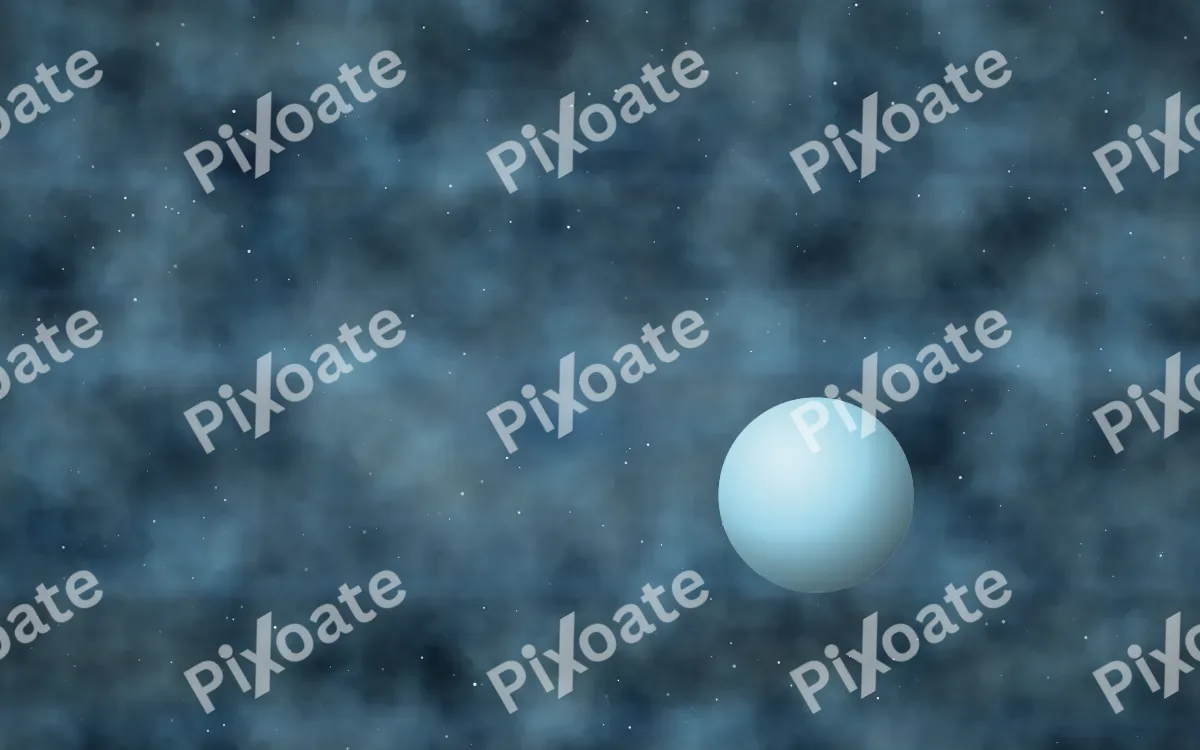 Ice Giant — dark black, blue and teal galaxy background