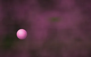 Abell Bloom Planetfall — dark black and pink galaxy background