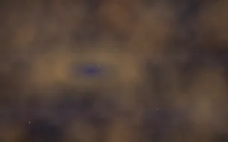 Amber Over Indigo Nebula II — dark black, brown and orange galaxy background, variation II