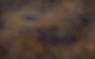 Amber Over Indigo Nebula III — dark black, brown and orange galaxy background, variation III