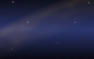 Amber Over Indigo Star Veil III — dark black, blue and orange galaxy background, variation III