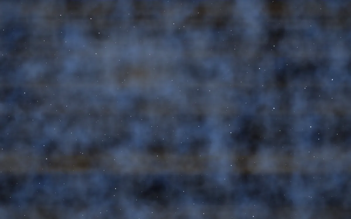 Antennae Clash Nebula — dark black and blue galaxy background