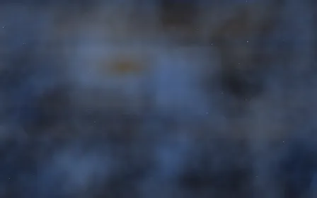 Antennae Clash Nebula — dark black and blue galaxy background