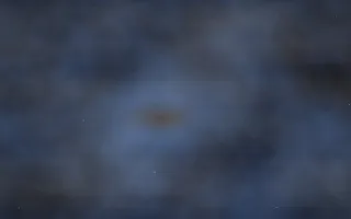 Antennae Clash Nebula II — dark black and blue galaxy background, variation II