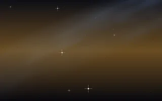 Antennae Clash Star Veil — dark black, brown and blue galaxy background