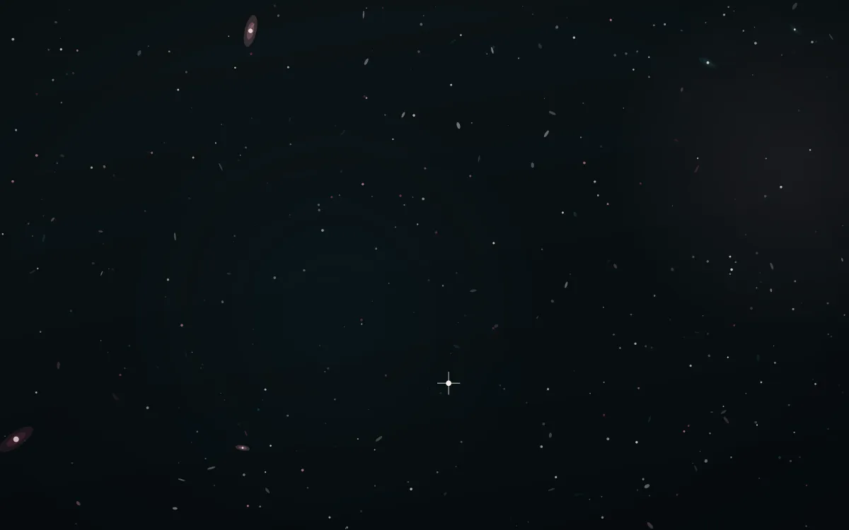 Cassiopeia Veil Deep Field — dark black, pink and red galaxy background