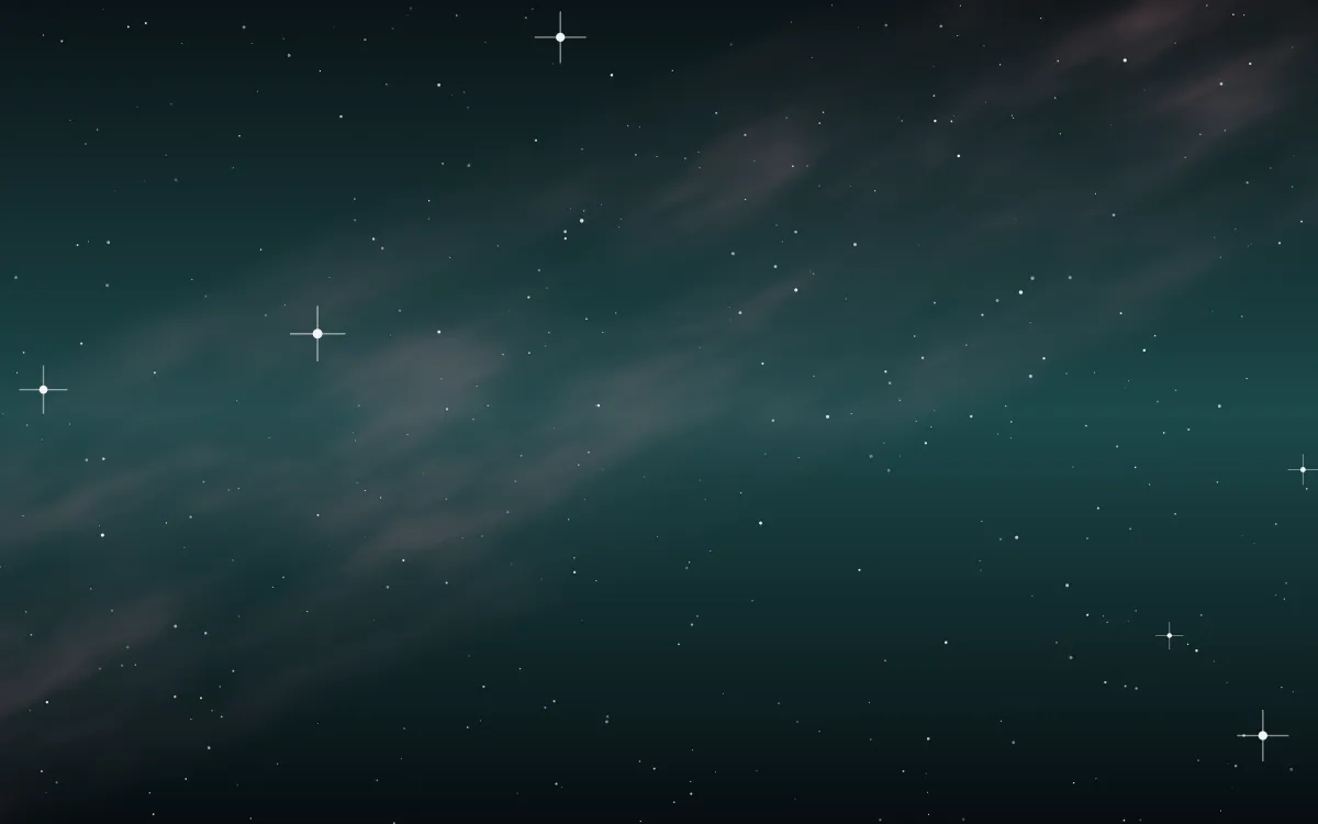 Cassiopeia Veil Star Veil — dark black, teal and red galaxy background