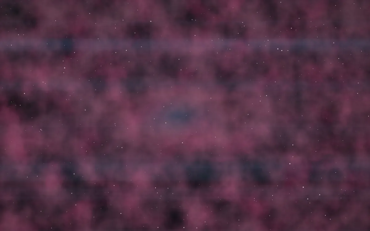 Cerise Arctic Nebula — dark black and pink galaxy background