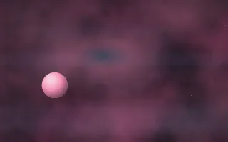 Cerise Arctic Planetfall — dark black and pink galaxy background