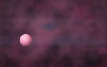 Cerise Arctic Planetfall — dark black and pink galaxy background