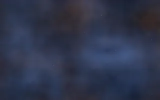 Copper On Cobalt Nebula III — dark black, brown and blue galaxy background, variation III