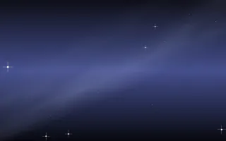 Honey Periwinkle Star Veil II — dark black and blue galaxy background, variation II