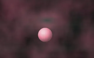 Jade And Garnet Planetfall — dark black, pink and red galaxy background
