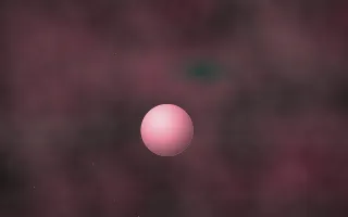 Jade And Garnet Planetfall III — dark black, pink and red galaxy background, variation III