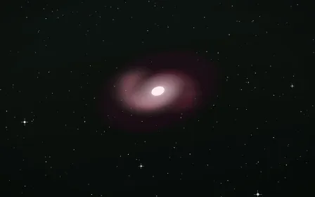 Jade And Garnet Spiral — dark black, pink and white galaxy background