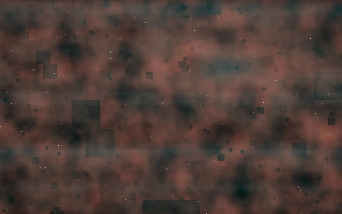 Lagoon Ember II Nebula — dark black, red and orange galaxy background