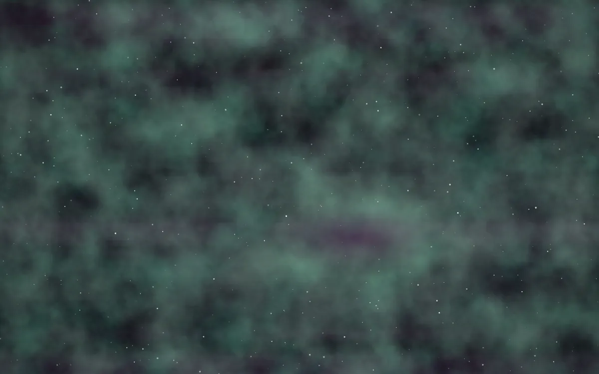 Mint Mulberry Nebula — dark black and green galaxy background