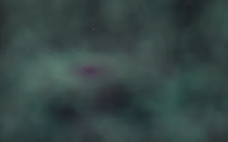 Mint Mulberry Nebula III — dark black and green galaxy background, variation III
