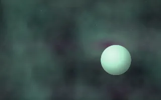 Mint Mulberry Planetfall — dark black and green galaxy background