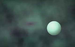 Mint Mulberry Planetfall III — dark black and green galaxy background, variation III