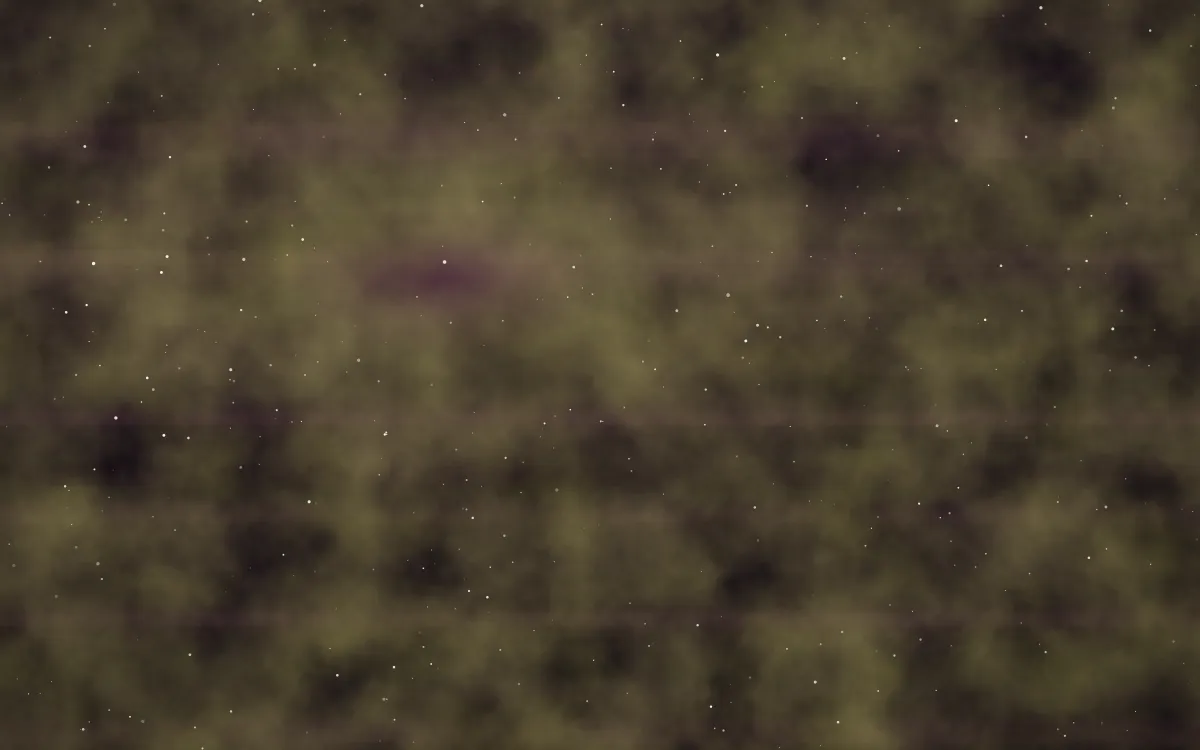 Olive And Plum Nebula — dark black, yellow and gold galaxy background