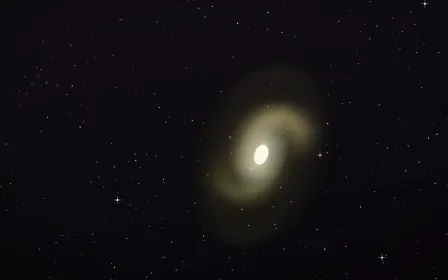 Olive And Plum Spiral — dark black, yellow and white galaxy background