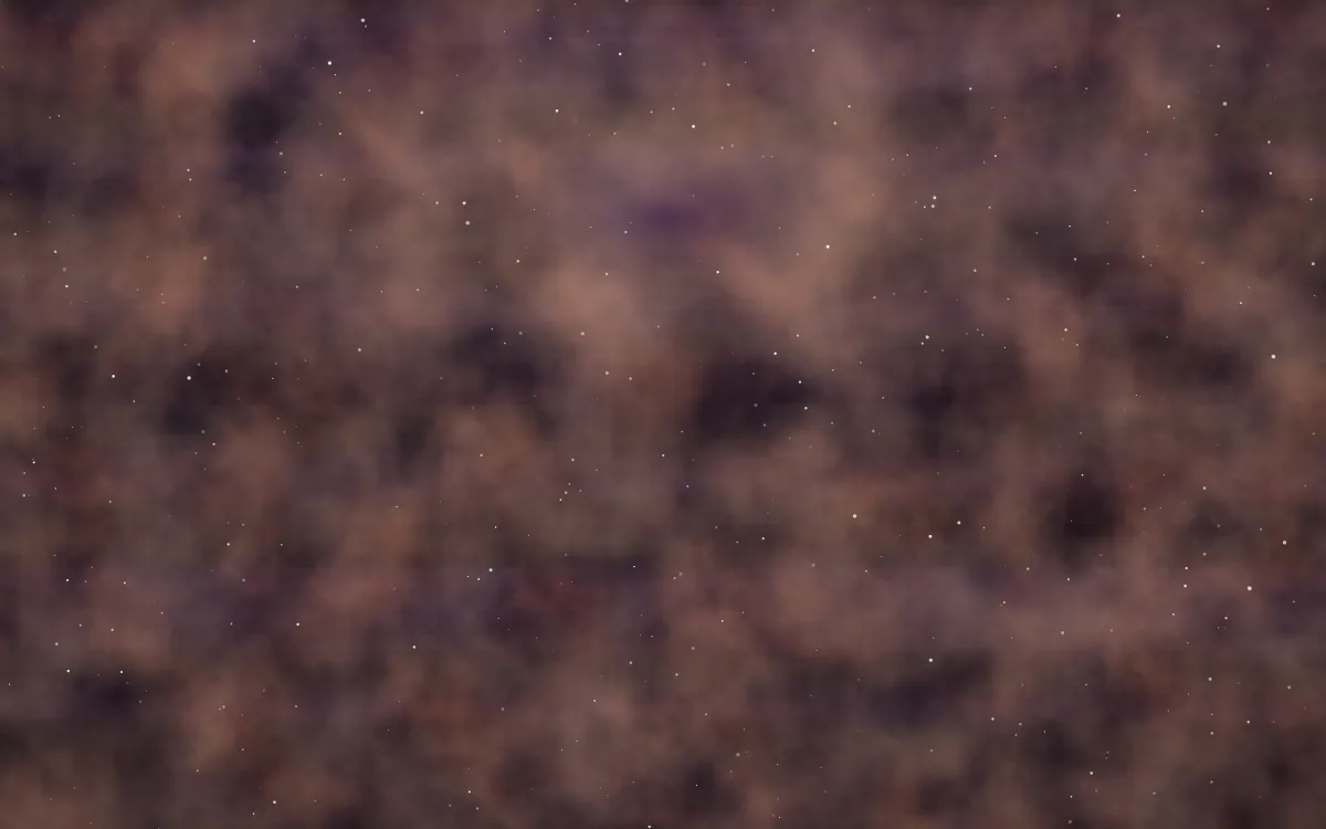 Peach Nightshade Nebula — dark black and orange galaxy background
