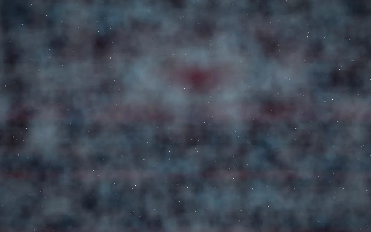 Ruby Glacier Nebula — dark black and blue galaxy background