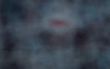 Ruby Glacier Nebula — dark black and blue galaxy background