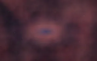 Scarlet Azure Nebula II — dark black and red galaxy background, variation II
