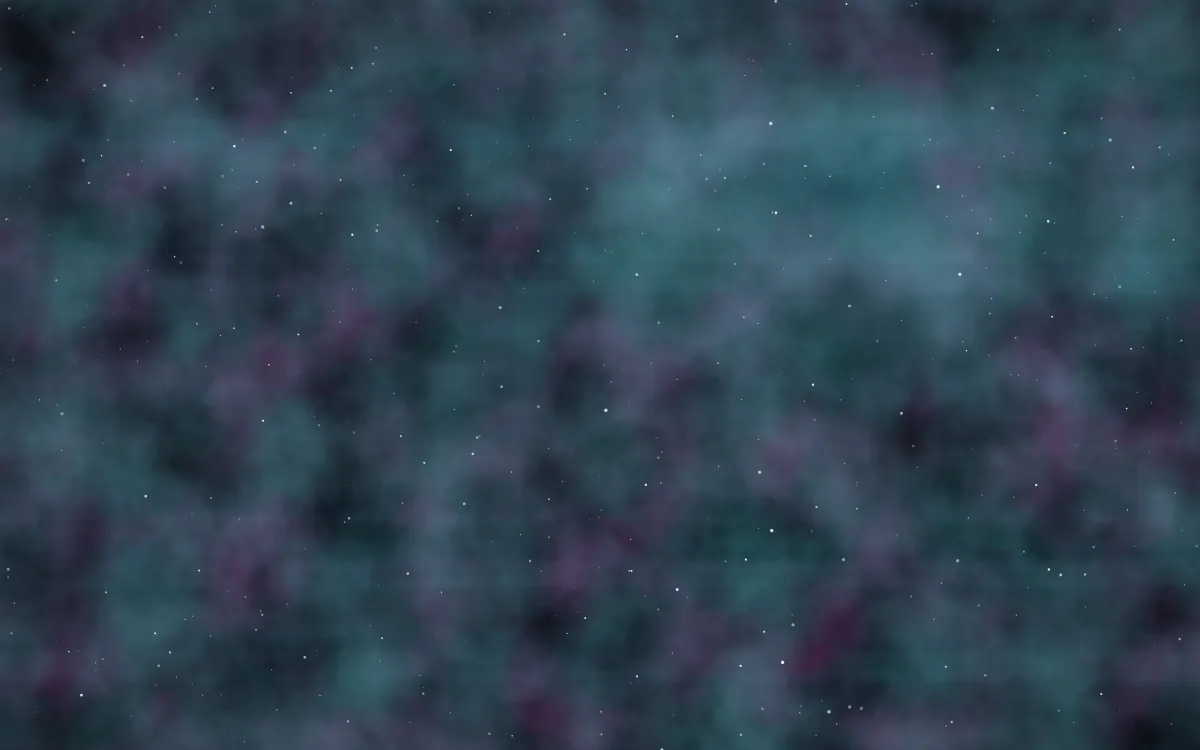 Vela Shockfront Nebula — dark black, pink and teal galaxy background