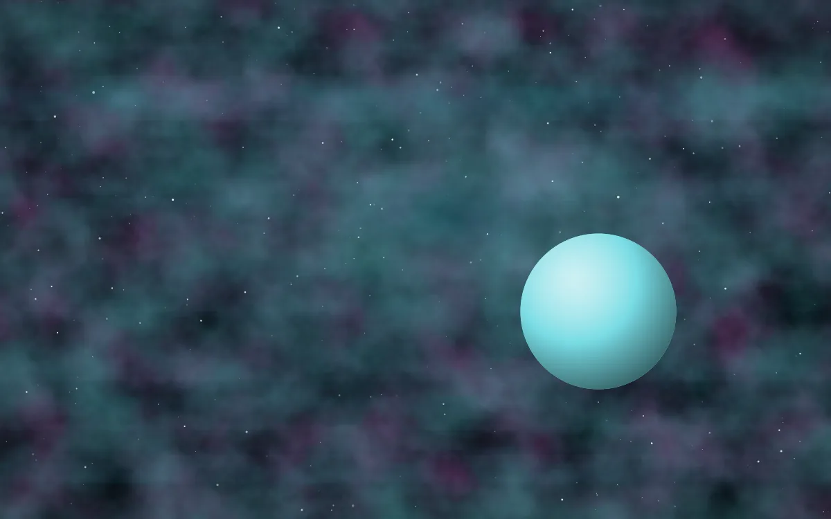 Vela Shockfront Planetfall — dark black, pink and teal galaxy background