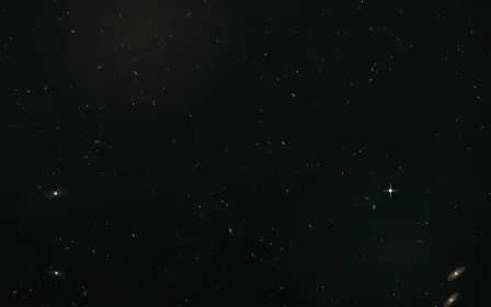 Verdigris And Rust Deep Field — dark black, brown and orange galaxy background