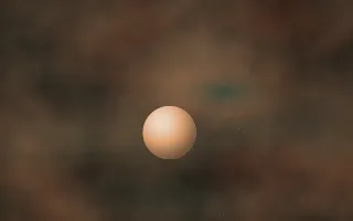 Verdigris And Rust Planetfall — dark black, brown and orange galaxy background