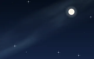 Polar Night — dark black and blue galaxy background