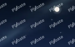 Polar Night II — dark black and blue galaxy background, variation II