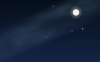 Polar Night III — dark black and blue galaxy background, variation III