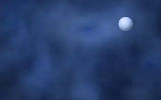 Sapphire Drift II — dark black and blue galaxy background, variation II
