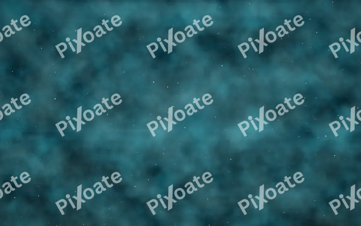 Teal Horizon — dark black and teal galaxy background