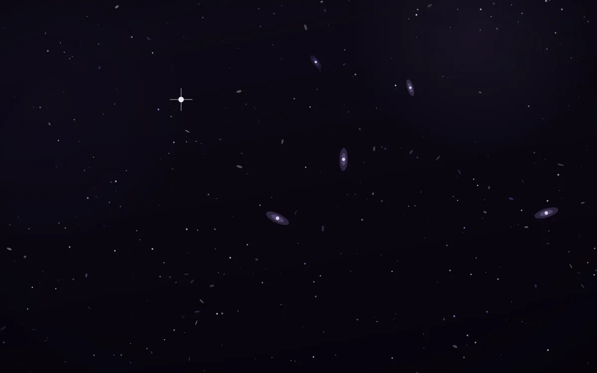 Amethyst Veins Deep Field — dark black and purple galaxy background