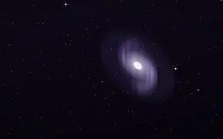 Amethyst Veins Spiral — dark black, purple and white galaxy background