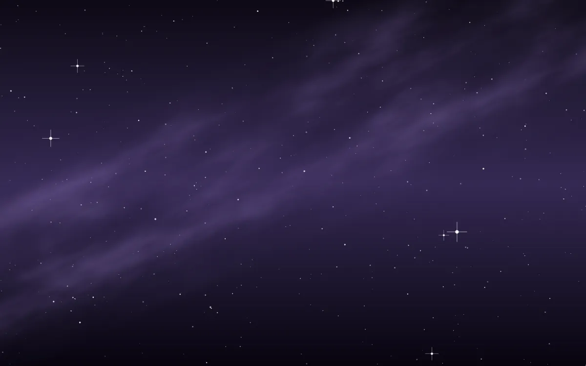 Amethyst Veins Star Veil — dark black and purple galaxy background