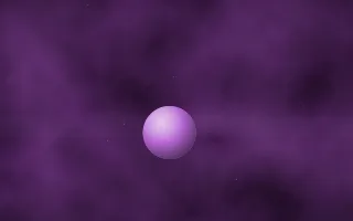 Byzantium Arc Planetfall II — dark black and purple galaxy background, variation II
