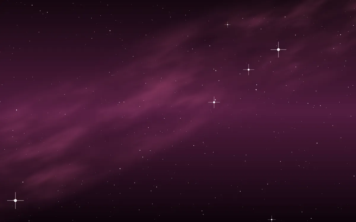 Cerise Loom Star Veil — dark black and pink galaxy background